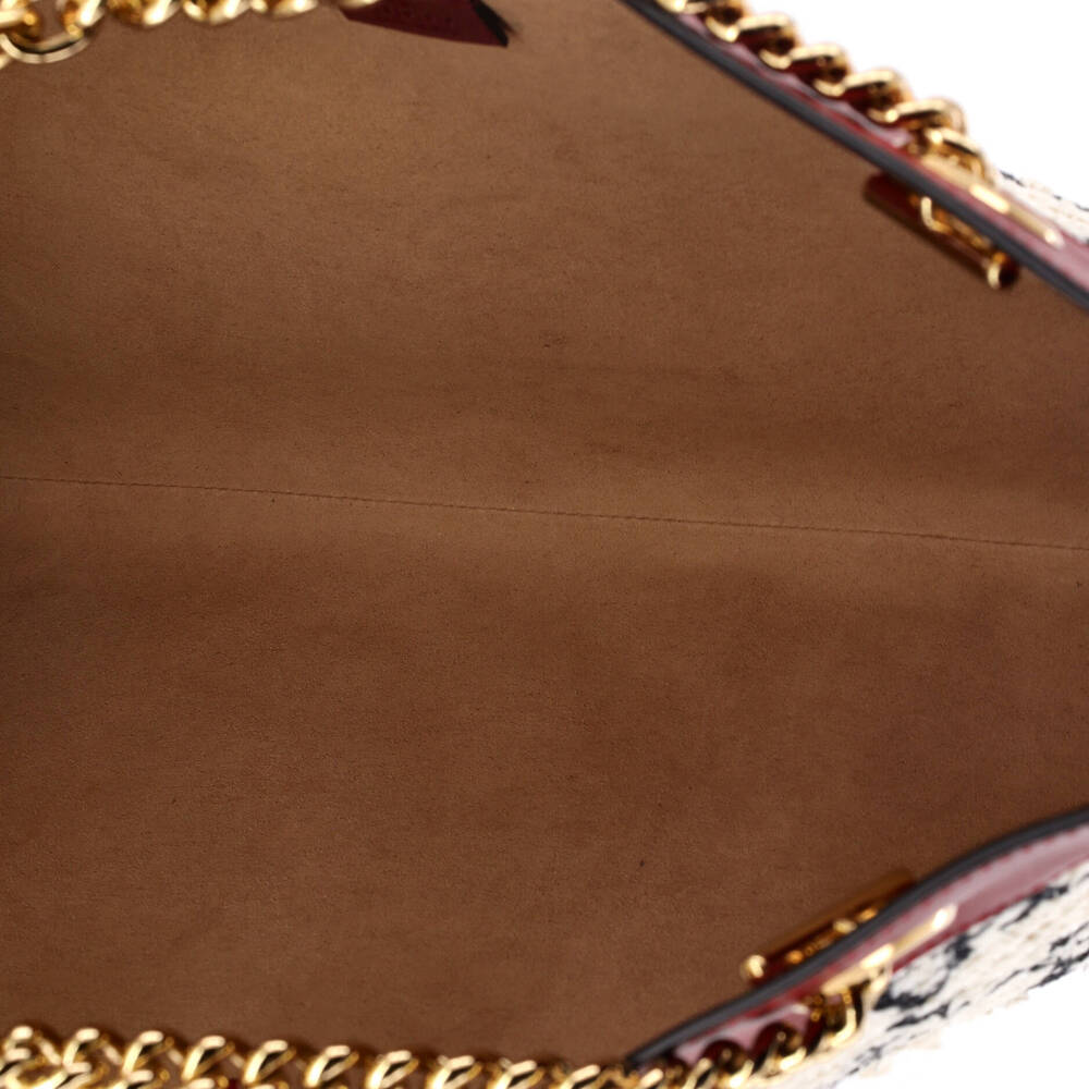 Gucci Rajah Chain Tote Gg Tweed Large #260677G13B - Picture 6 of 7